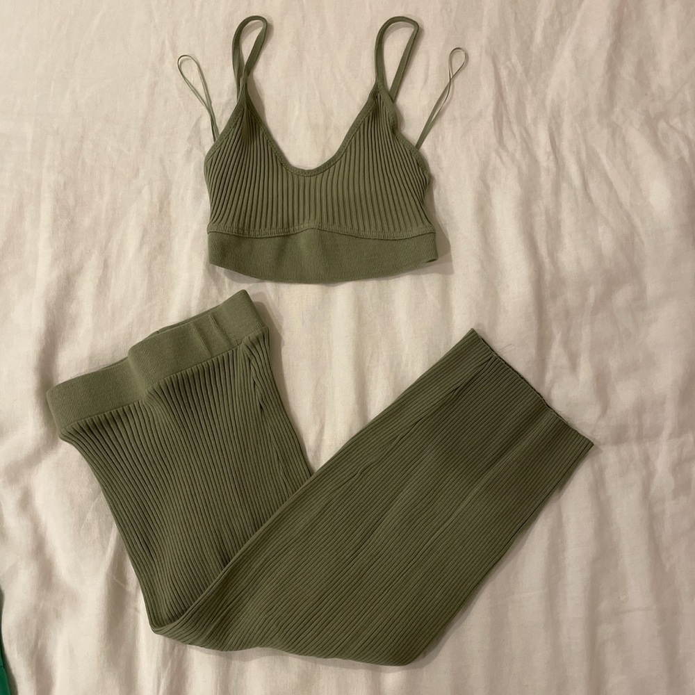 ❌SOLD❌zara 2 piece knit skirt set